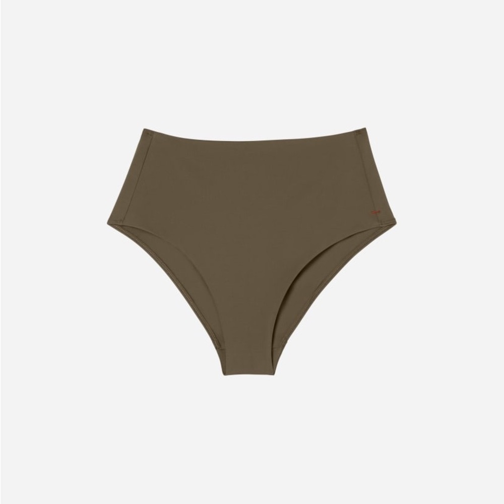 Everlane High Rise Bikini Bottom Size L NWT 🤍 Neutral Beach Swim - Picture 6 of 9